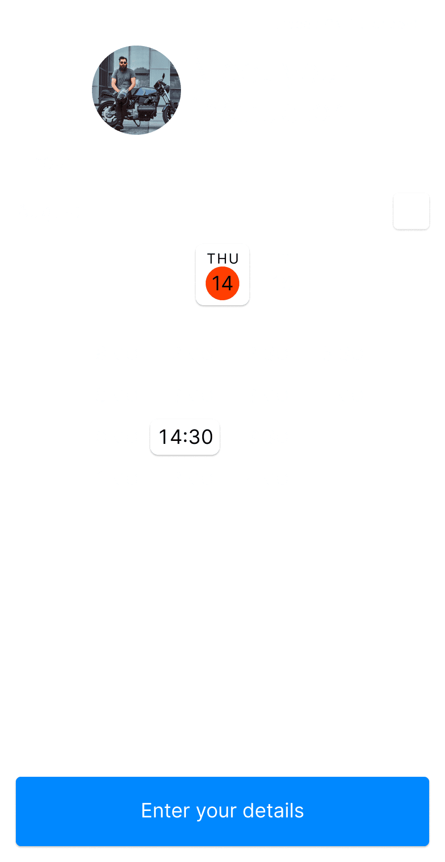 TimeTuna's booking widget